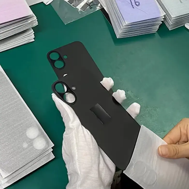 The glass on the back of the iPhone 16 